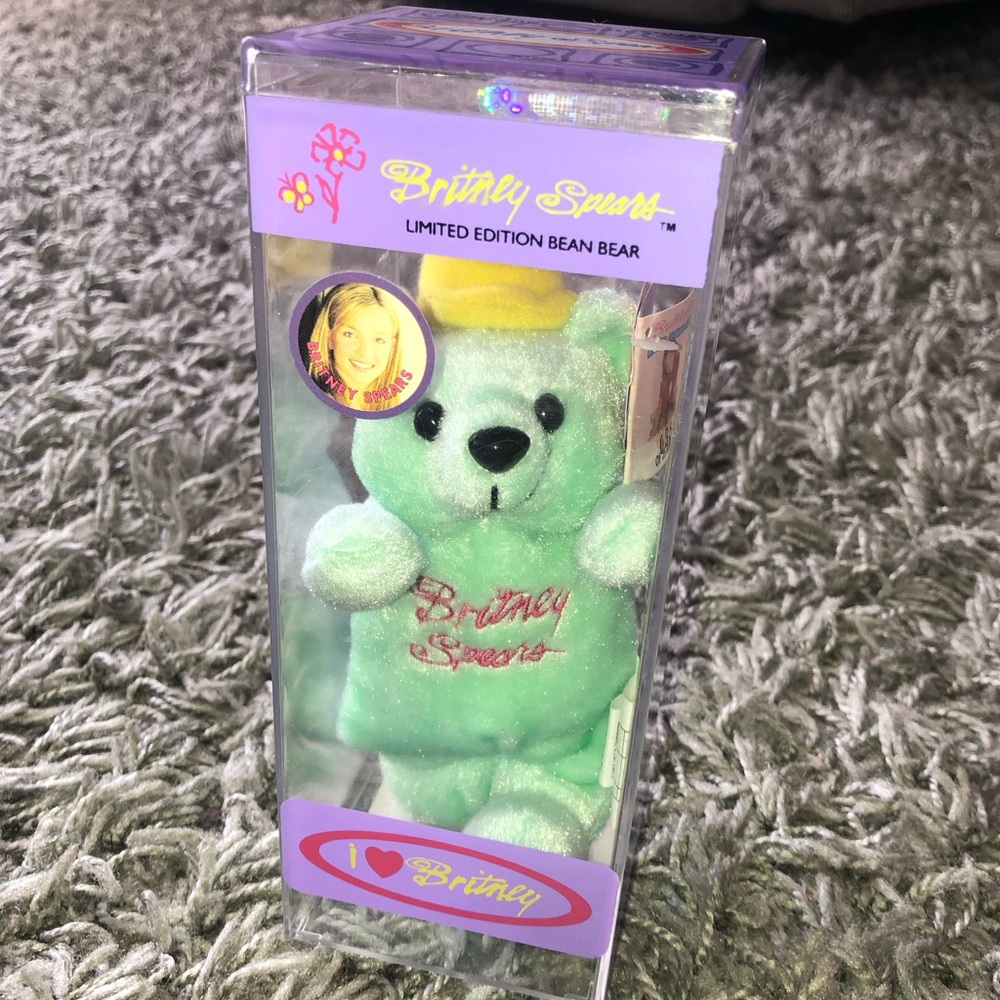 Britney Spears Collectable Limited Edition Bean Bear #2, New in Collectors Case